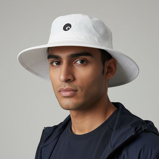 Omtex Performance Wide Brim Hat – White