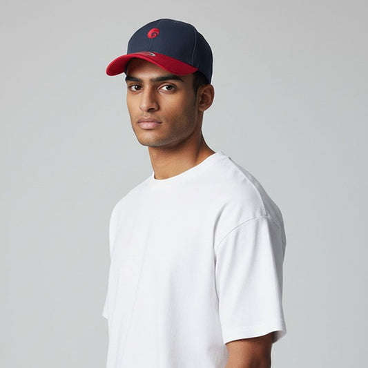 Omtex Dual Tone Performance Cap – Navy & Red