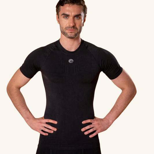 Omtex Seamless Compression T-Shirts HS Black