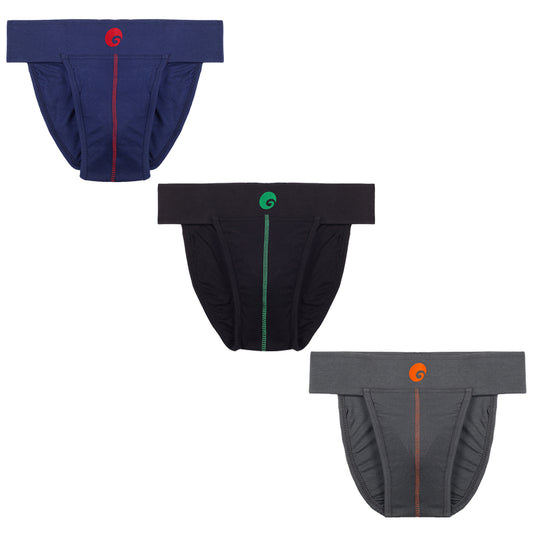 Neo Back Covered Supporter Black Navy Grey P3