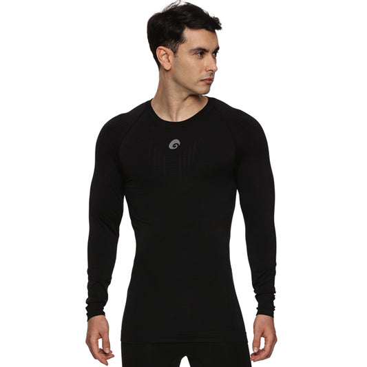 Omtex Seamless Compression T-Shirts FS Black
