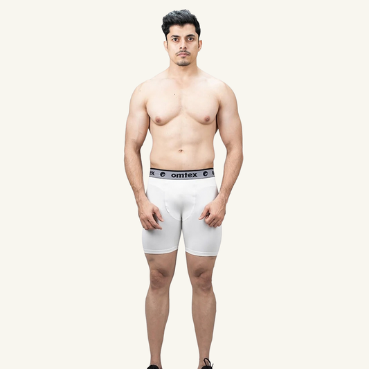 Omtex Core Compression Shorts White