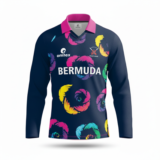 Bermuda Cricket Training V-Neck Collar T-shirt FS