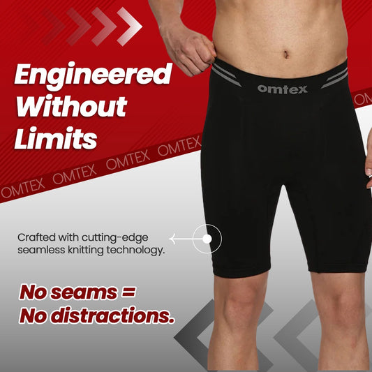 OMTEX SEAMLESS COMPRESSION SHORTS