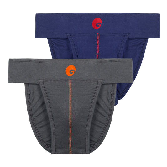 Neo Back Covered Supporter Navy Grey P2