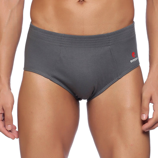 Omtex Cricket Sports Brief Grey