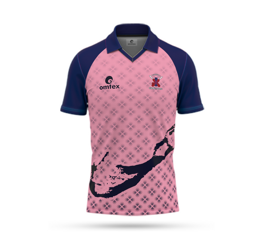 Bermuda Cricket V-Neck Polo T-shirt