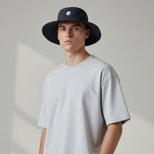 Omtex Performance Wide Brim Hat – Navy Blue