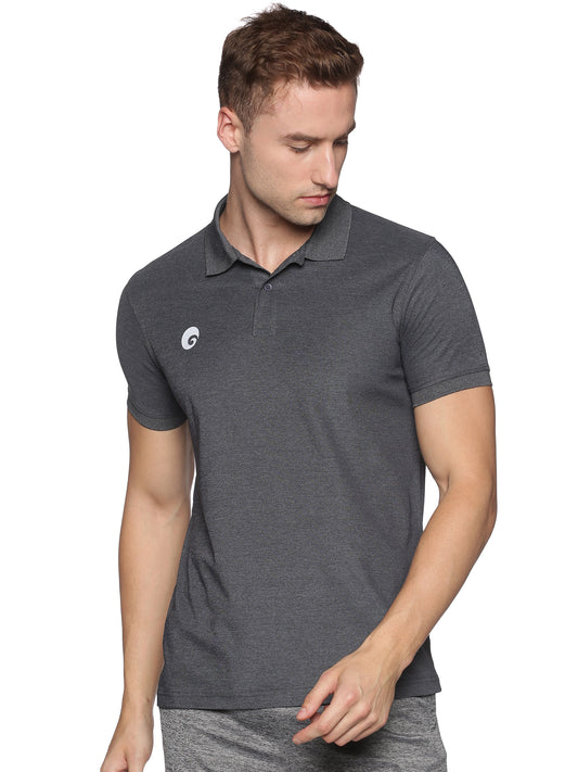 Kings Polo T-shirt Charcoal Grey