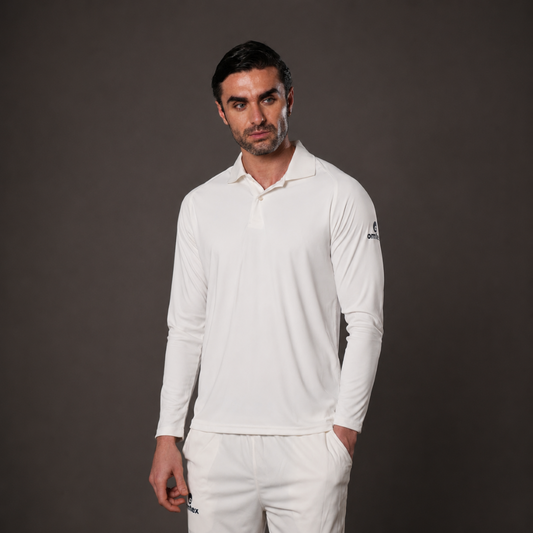 Cricket White Test T Shirt Full Sleeve - JR