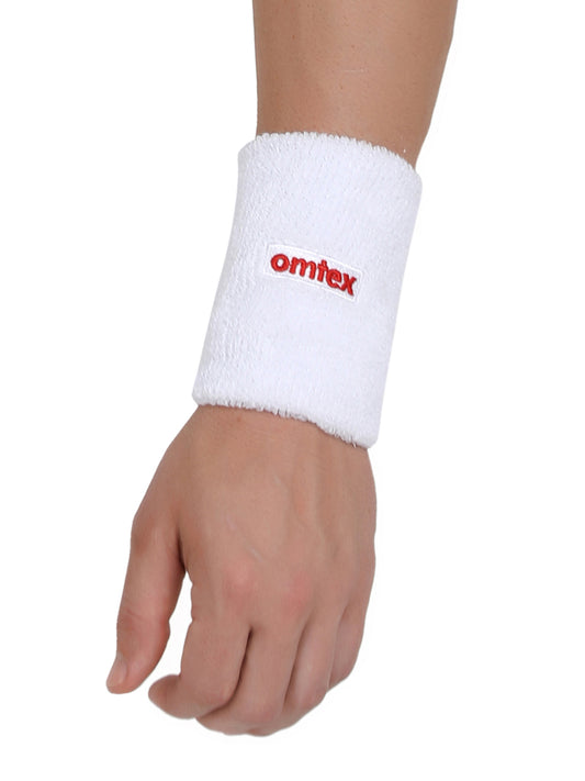 Omtex Wrist Sweat Band White (5 inch)