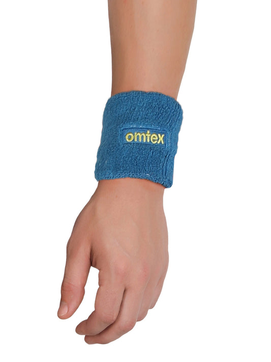 Omtex Wrist Sweat Band Blue (3 inch)