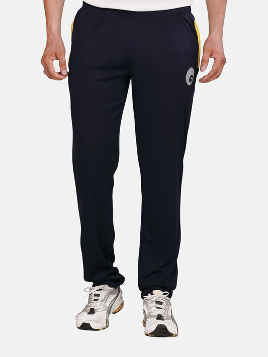 omtex Royal Track Pants - 06 For Men - Navy Blue/Yellow