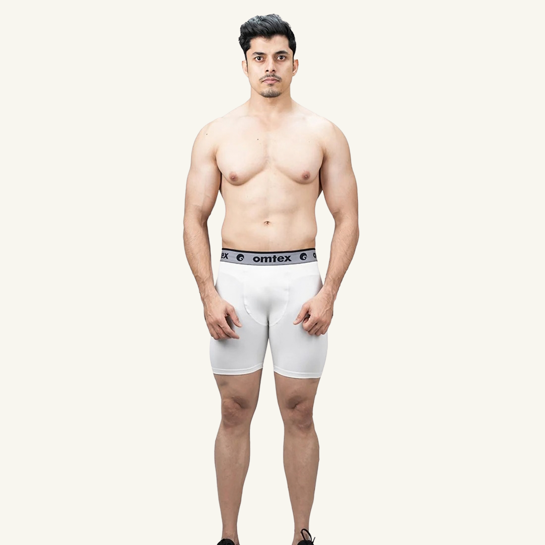 Omtex Core Compression Shorts White