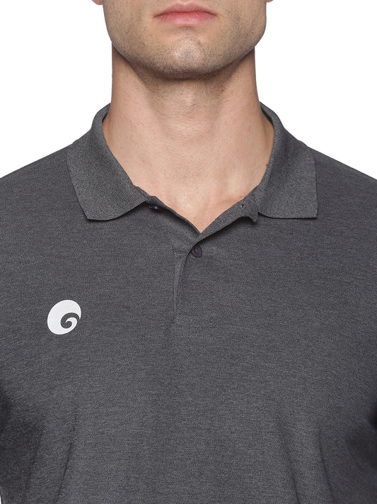 Kings Polo T-shirt Charcoal Grey