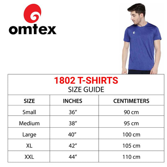 Omtex Sports Mens T-Shirt - Blue - 1802