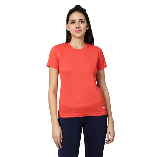 DOTTY Round Neck T-Shirt - Rust