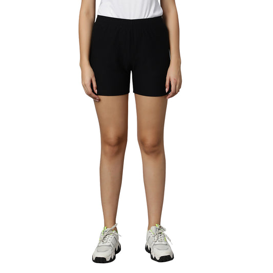 JILL Plain Shorts Black