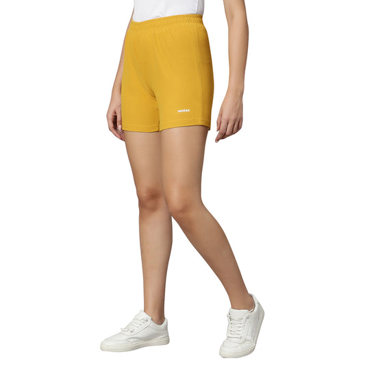 JILL Plain Shorts Mustard