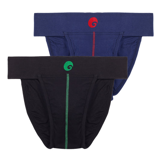 Neo Back Covered Supporter Black Navy P2