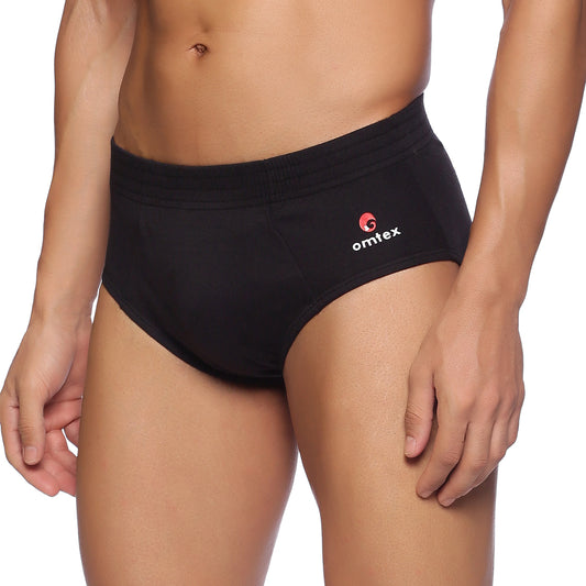 Omtex Cricket Sports Brief Black