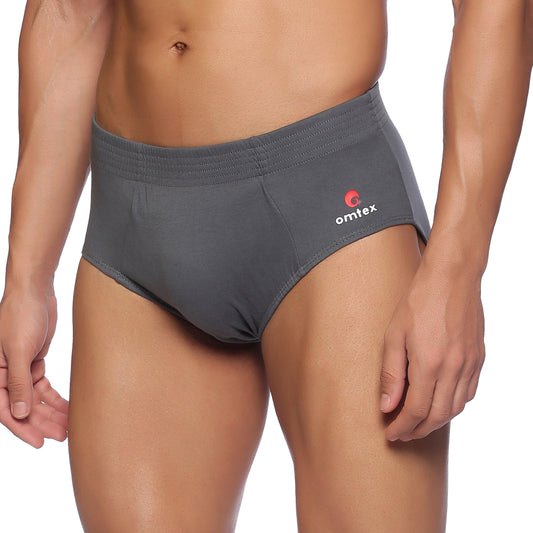 Omtex Cricket Sports Brief Grey