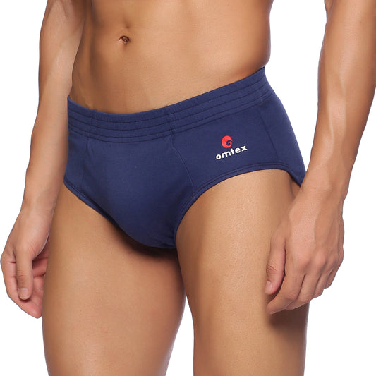 Omtex Cricket Sports Brief Navy Blue