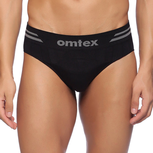 V Seamless Brief Supporter Black P2