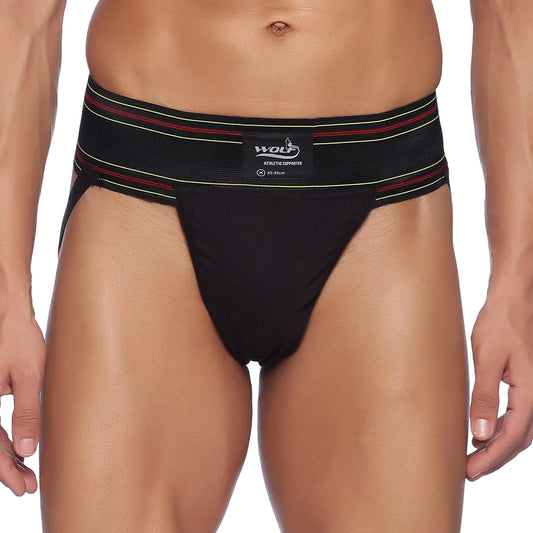 Wolf Jockstrap Supporter Black