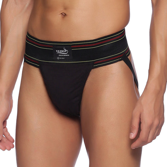 Wolf Jockstrap Supporter Black