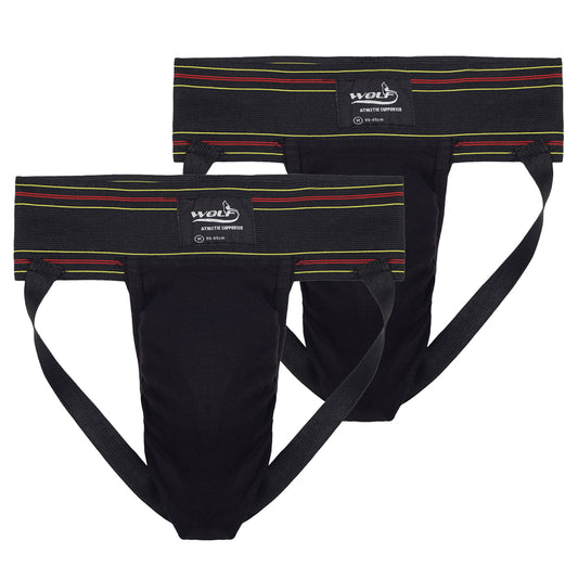 Wolf Jockstrap Supporter Black P2