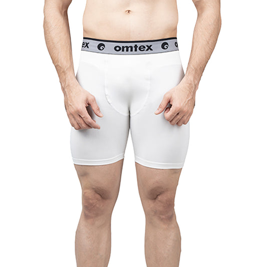 Omtex Core Compression Shorts White