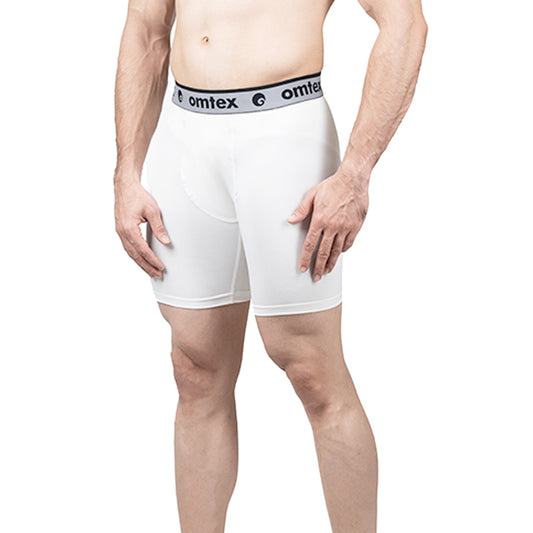 Omtex Core Compression Shorts White