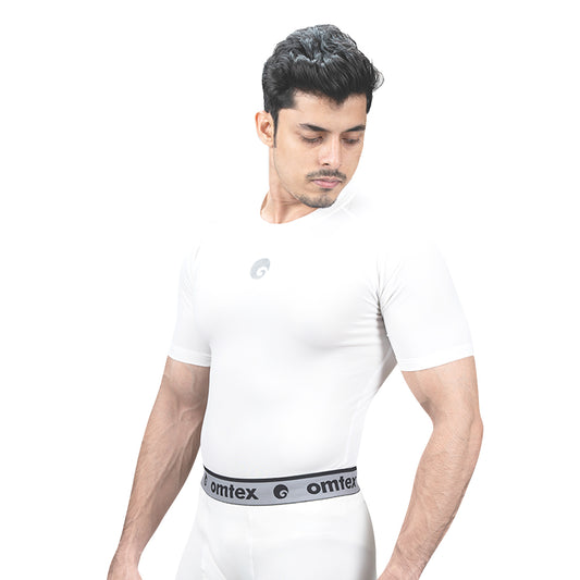 Omtex Core Compression Top HS White