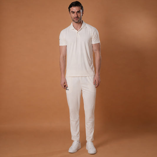 Cricket White Test T Shirt Half Sleeve - JR