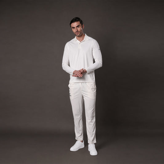 Cricket White Test T-Shirt Full Sleeve - SR