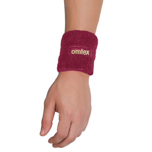 Omtex Wrist Sweat Band Maroon (3 inch)